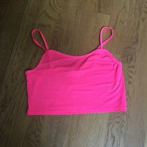 Pink crop top